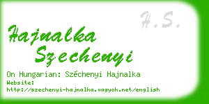 hajnalka szechenyi business card
